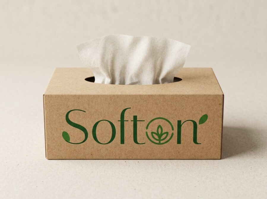 100% Recycled Tissue Box