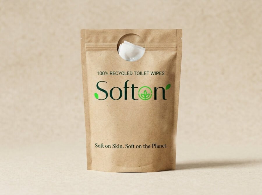 100% Recycled Toilet Wipes