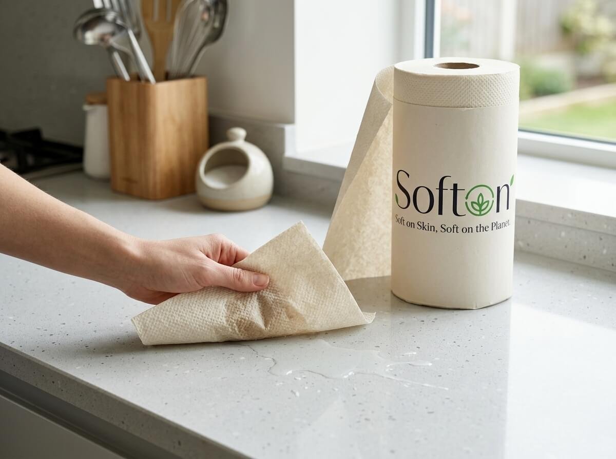 Sustainable Virgin Kitchen Towel - Image 2